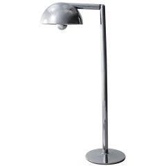 Floor Lamp in Chrome by Adalberto Dal Lago, Italy, circa 1970