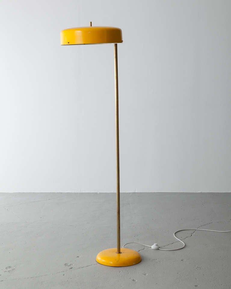 Floor Lamp in Yellow at 1stDibs