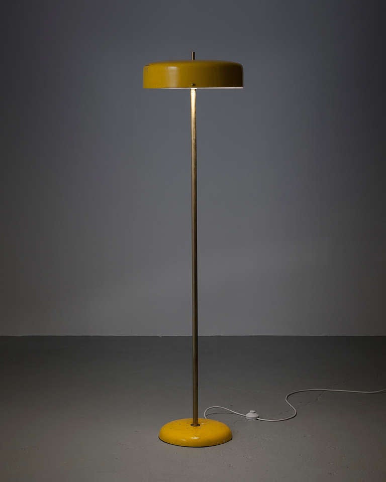 Floor Lamp in Yellow at 1stDibs
