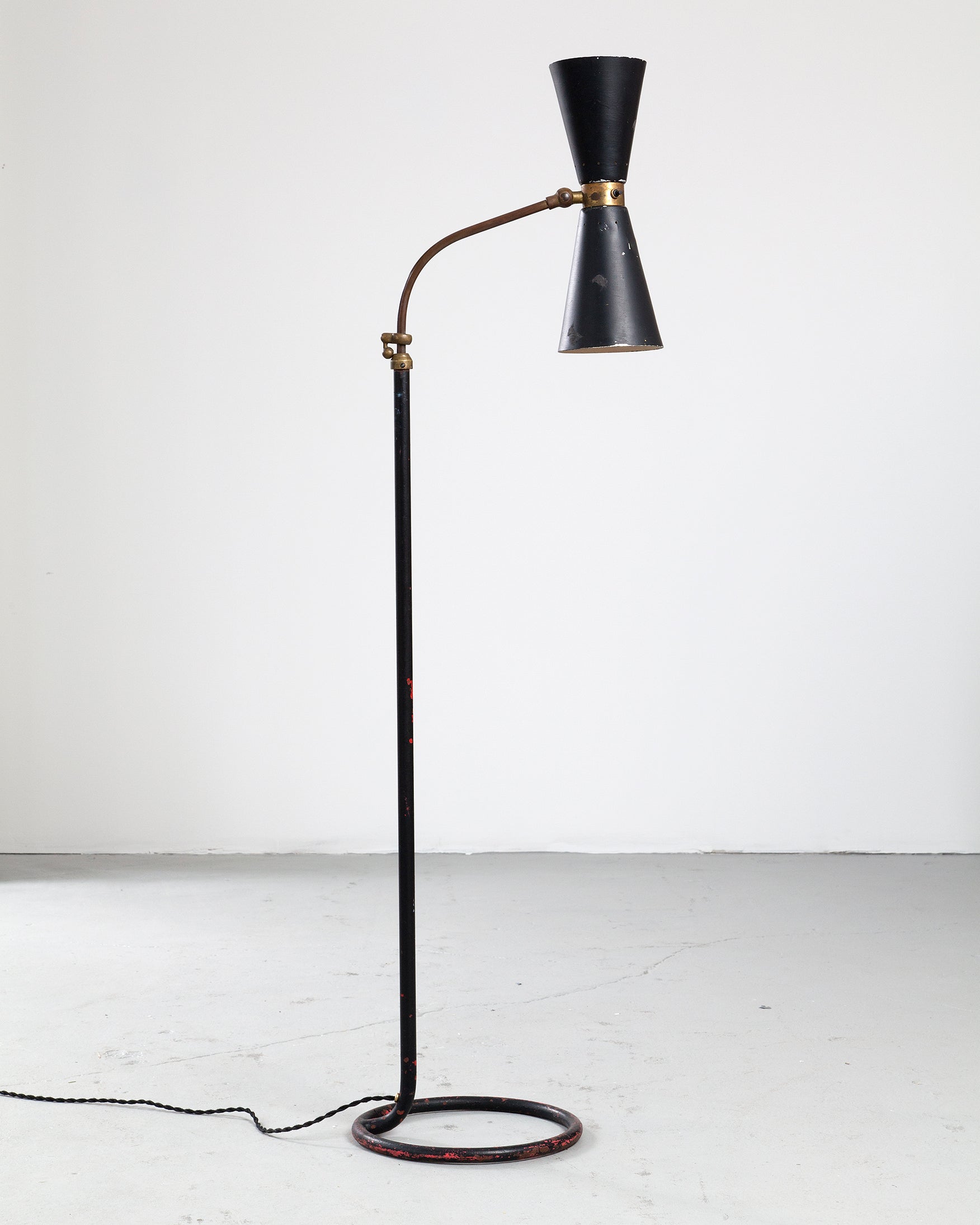Floor Lamp With Double Cone Shade