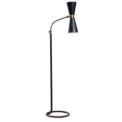 Floor Lamp With Double Cone Shade