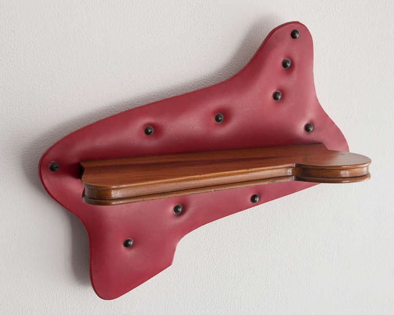 Leather Wall-Mounted Shelf by Jose Zanine