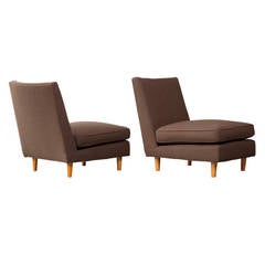 Paire de chaises longues de Joaquim Tenreiro