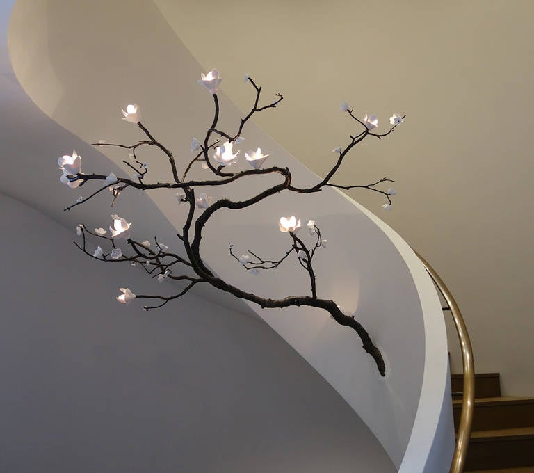 Unique Wall Mounted Branch by David Wiseman In Excellent Condition In New York, NY