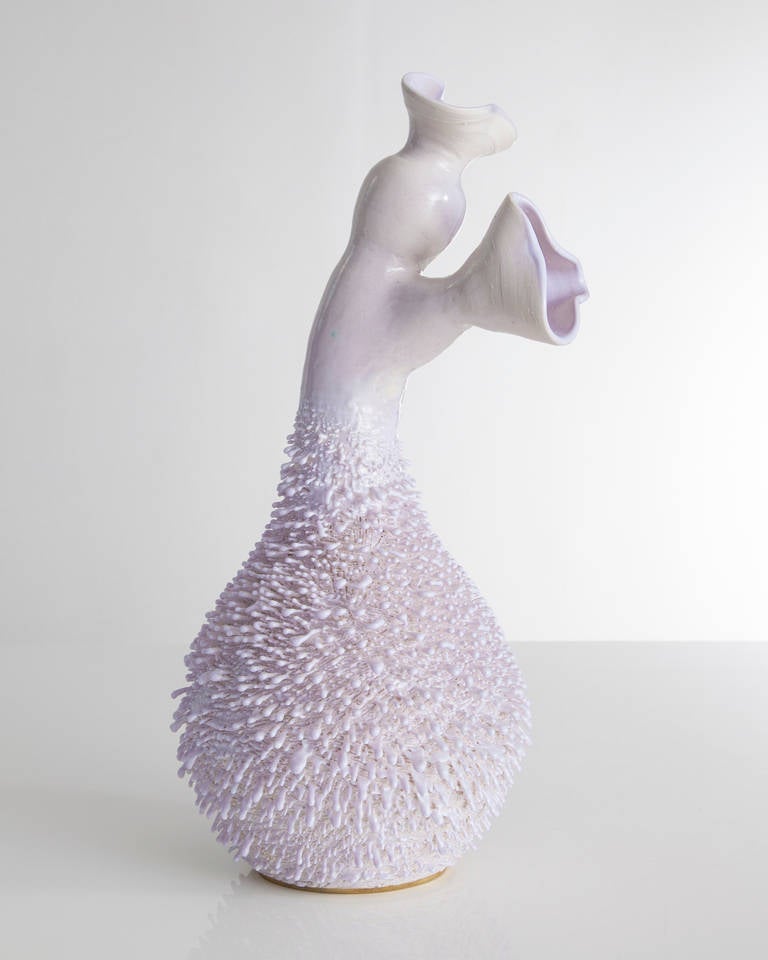 SM5018

Unique, hand-thrown Father Accretion vase with porcelain slip in CHG 10.0 glaze. 

Designed and made by the Haas Brothers, Los Angeles, CA, 2014.