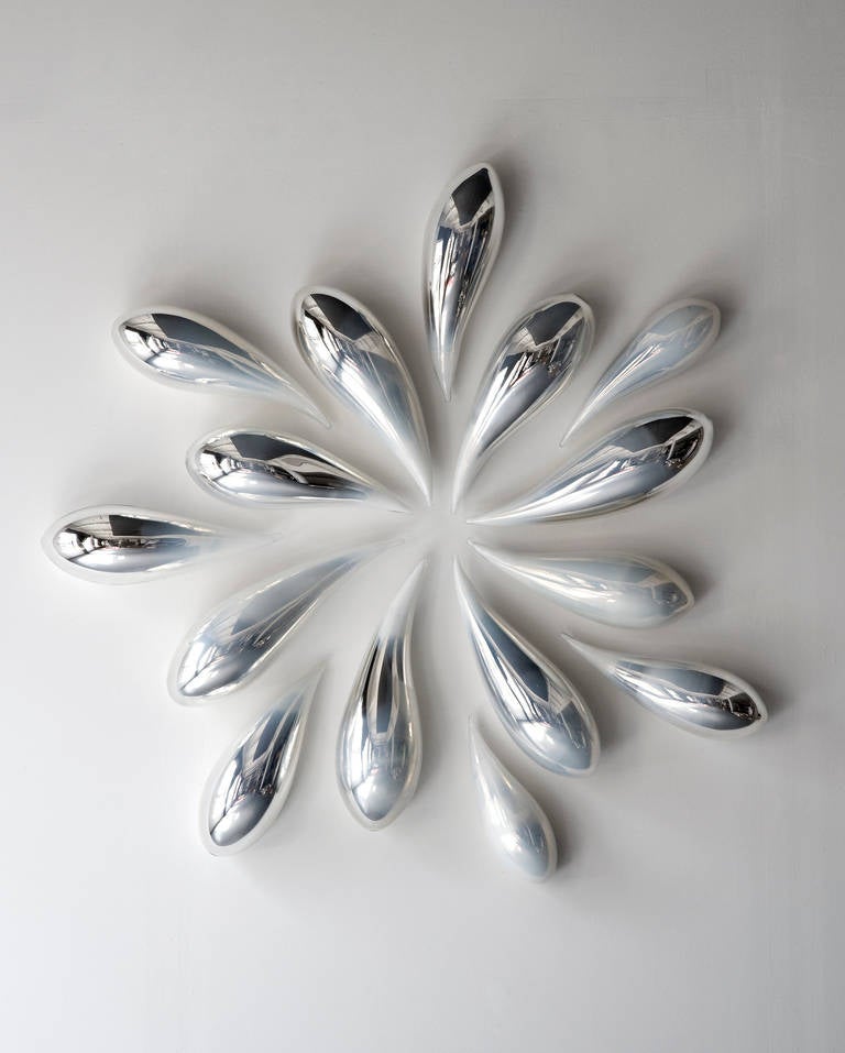 American Unique Wall-Hung Blown Glass Sculptures by Jeff Zimmerman