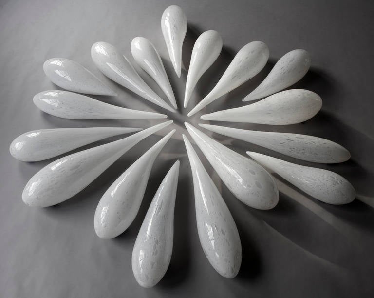Contemporary Unique Wall-Hung Blown Glass Sculptures by Jeff Zimmerman