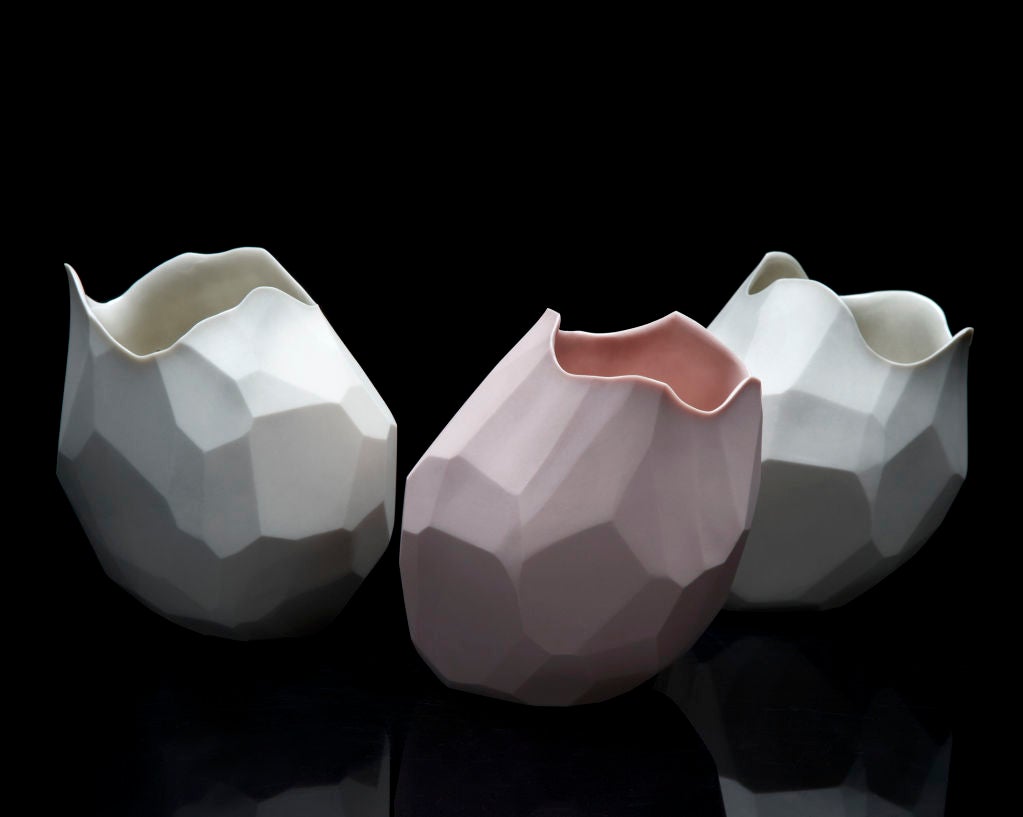 Unique facet vase by David Wiseman