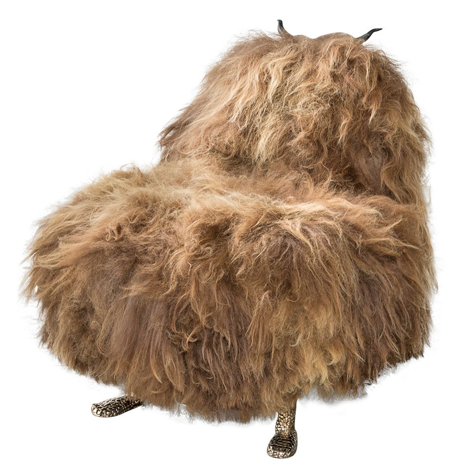 Unique Mariah Hairy Beast Chair by the Haas Brothers