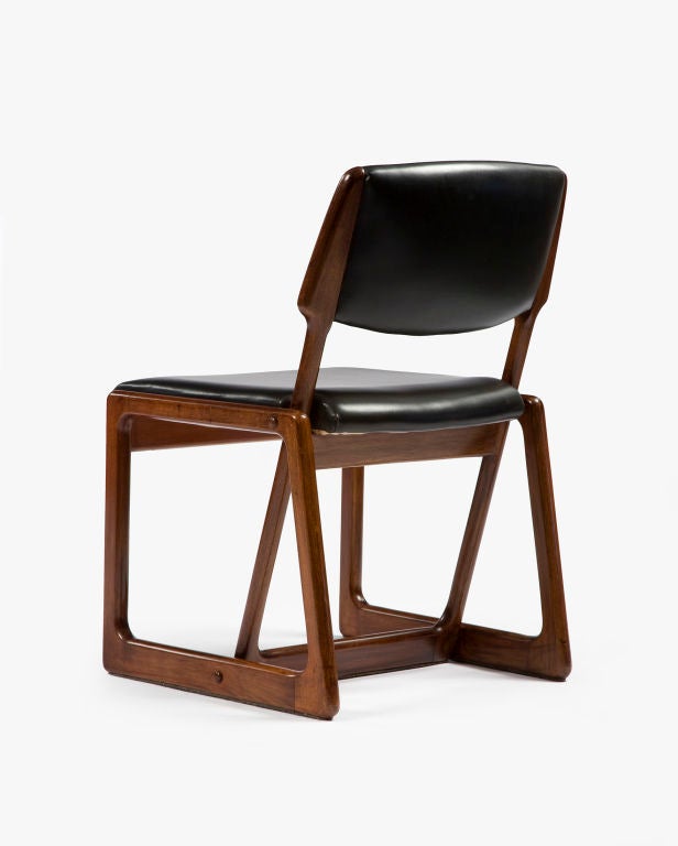 Mid-20th Century Side Chair by Sergio Rodrigues, Brazil, 1990 For Sale