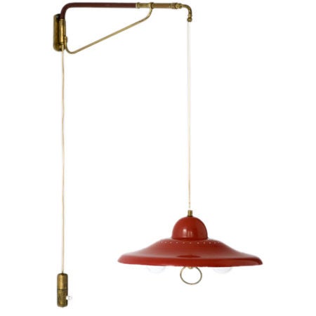 Italian adjustable wall lamp