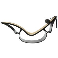 "Rio" Ebonized Chaise Longue by Oscar Niemeyer