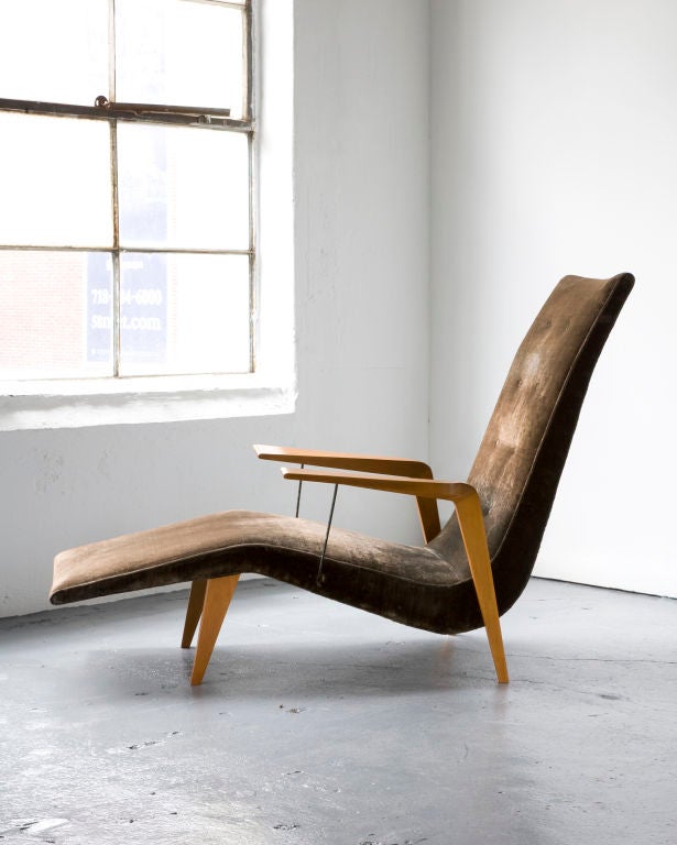 Chaise lounge by Joaquim Tenreiro 3