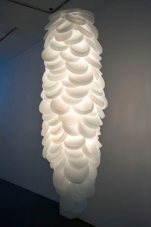 American Unique bubble cluster illuminated sculpture by Jeff Zimmerman