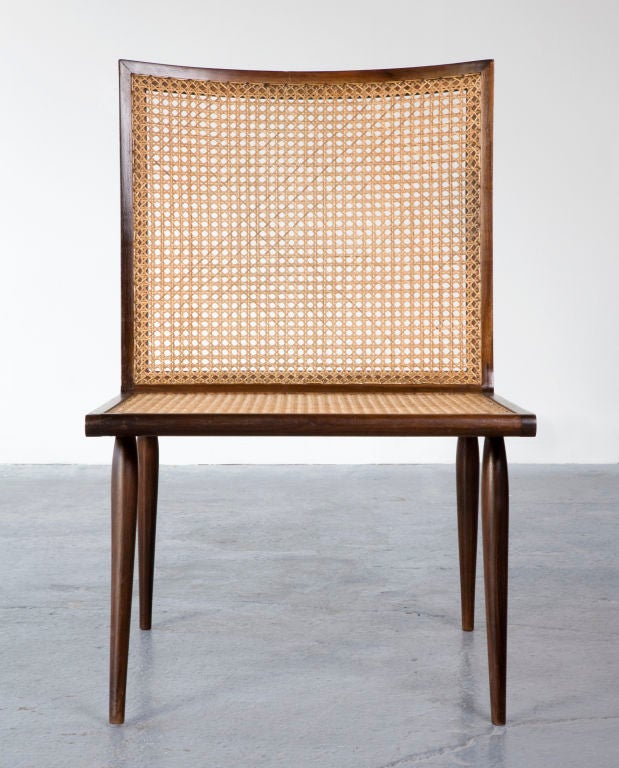 Brazilian Low Bedroom Chair by Joaquim Tenreiro, Brazil, circa 1960