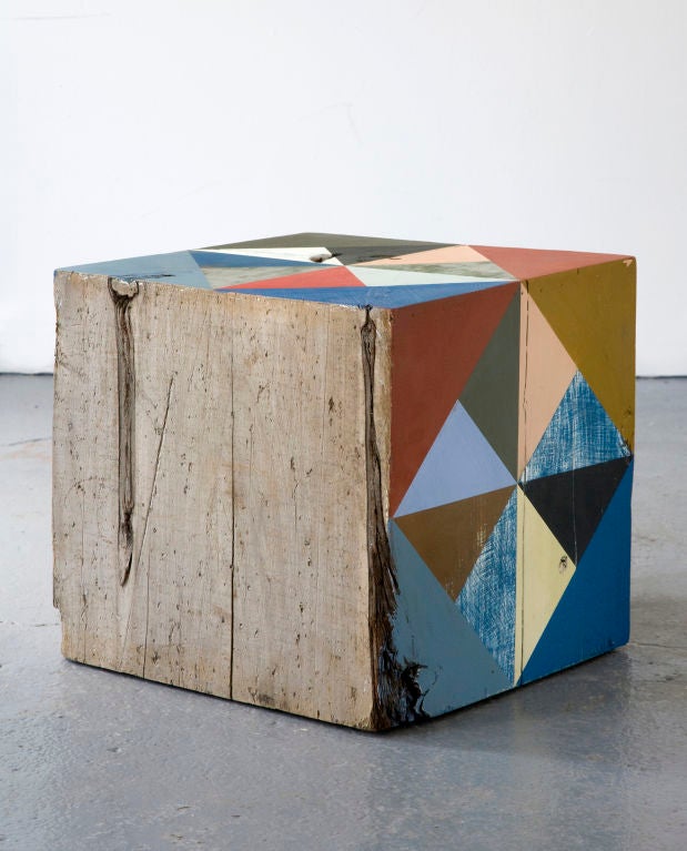 American Extra Large Block Scuplture By Serena Mitnik-miller