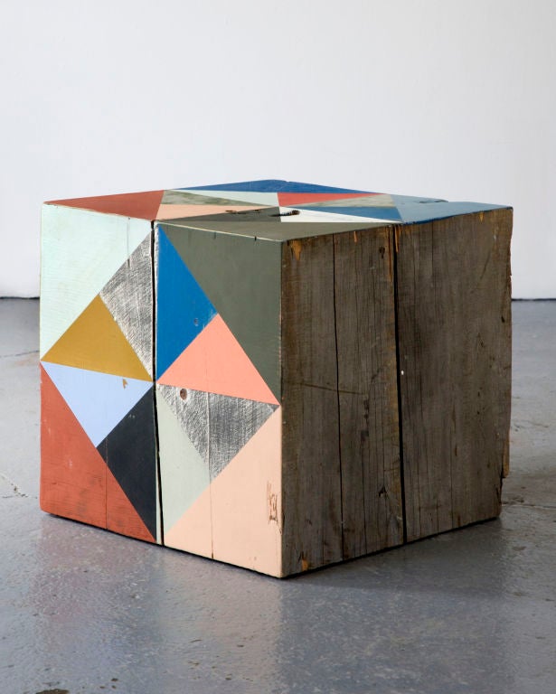 Contemporary Extra Large Block Scuplture By Serena Mitnik-miller