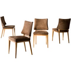 Set of 8 dining chairs by Joaquim Tenreiro