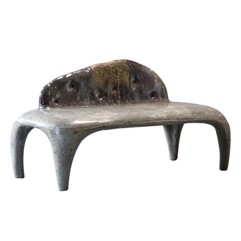 "Concrete Bench with Round Legs, " by Hun-Chung Lee