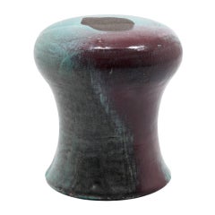 "Round Ceramic Stool with Spot, " glazed ceramic by Hun-Chung Lee
