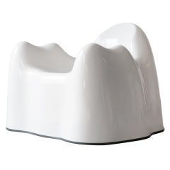 "Molar Group" White Armchair by Wendell Castle, USA, circa 1969