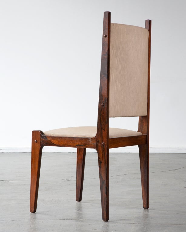 Set of Six Chairs by Sergio Rodrigues, Brazil, 1970s In Good Condition For Sale In New York, NY