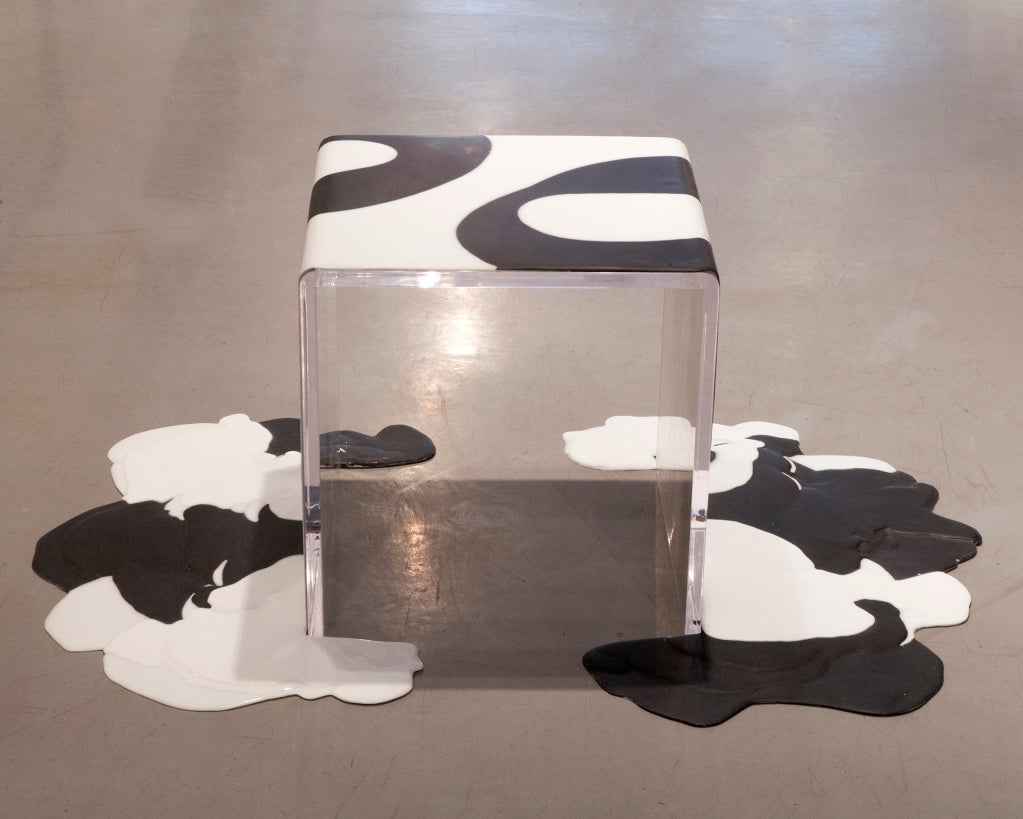 After Lynda // Unique "pour" Side Table For Kelly Behun Studio