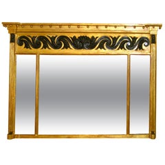 English 18th Century Regency Gilt Overmantel Mirror