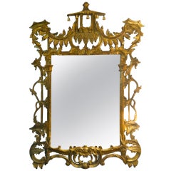 Italian Late 19th Century Gilt Wood Mirror
