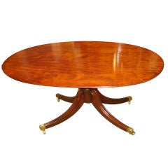 English 19th Century Mahogany Oval Regency Breakfast Table