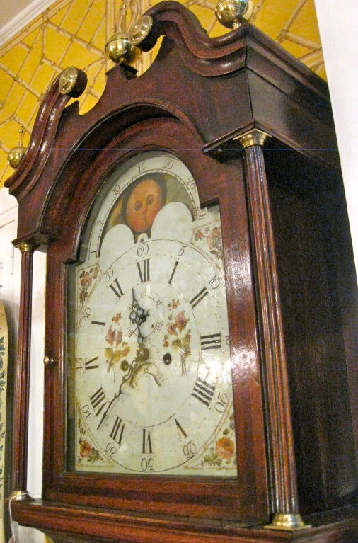 19th Century Irish Grandfather Clock For Sale at 1stdibs