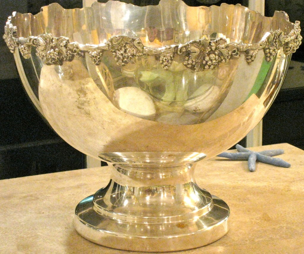 Pair of English 19th century silver sheffield bowls.