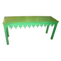 American Green Painted Console