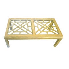American Chinese Chippendale Style Cocktail Table
