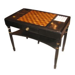 Antique 19th Century American Checker Board Table