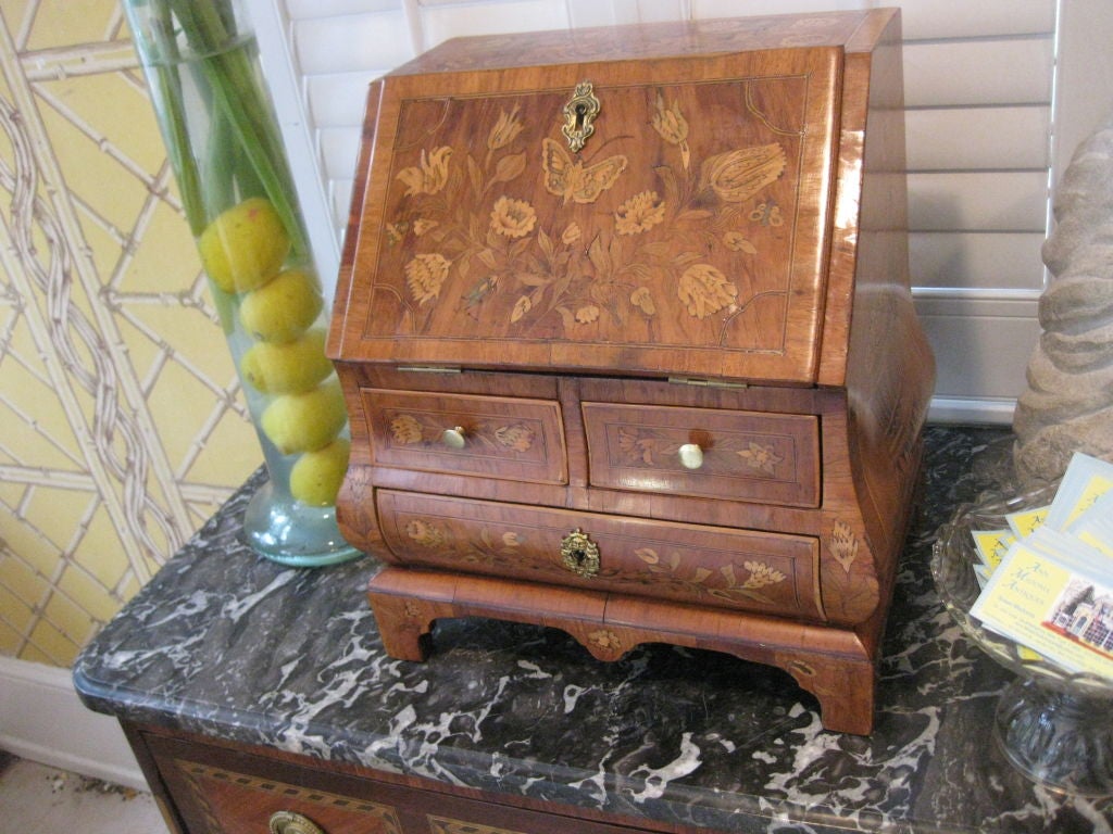 !9th Century Dutch Miniature Slant Top Desk