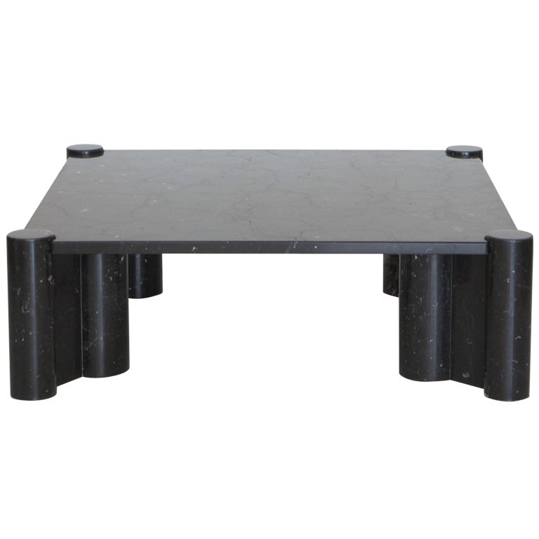 1970s Black Marble Jumbo Coffee Table By Gae Aulenti