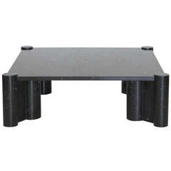 1970s Black Marble Jumbo Coffee Table By Gae Aulenti