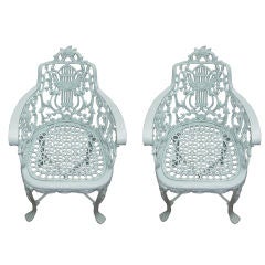 Pair of American Garden Chairs