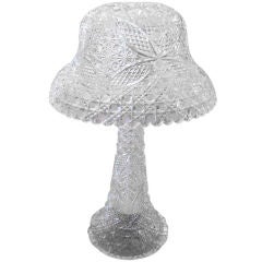 American Cut Glass Lamp and Shade