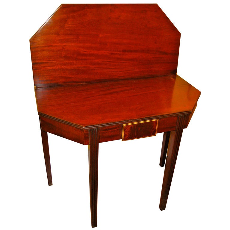 19th Century English Mahogany Card Table