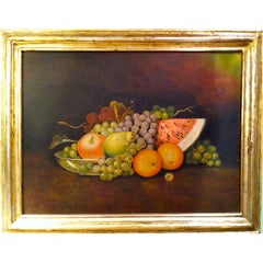 Vintage 19th Century American Still Life of Fruit