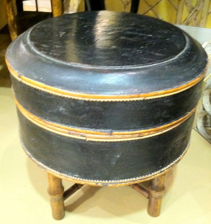 19th Century Box on Bamboo Stand