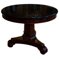 19th Century American Mahogany and Marble Center Table