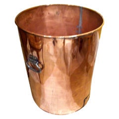 19th Century Copper and Steel Large Caludron