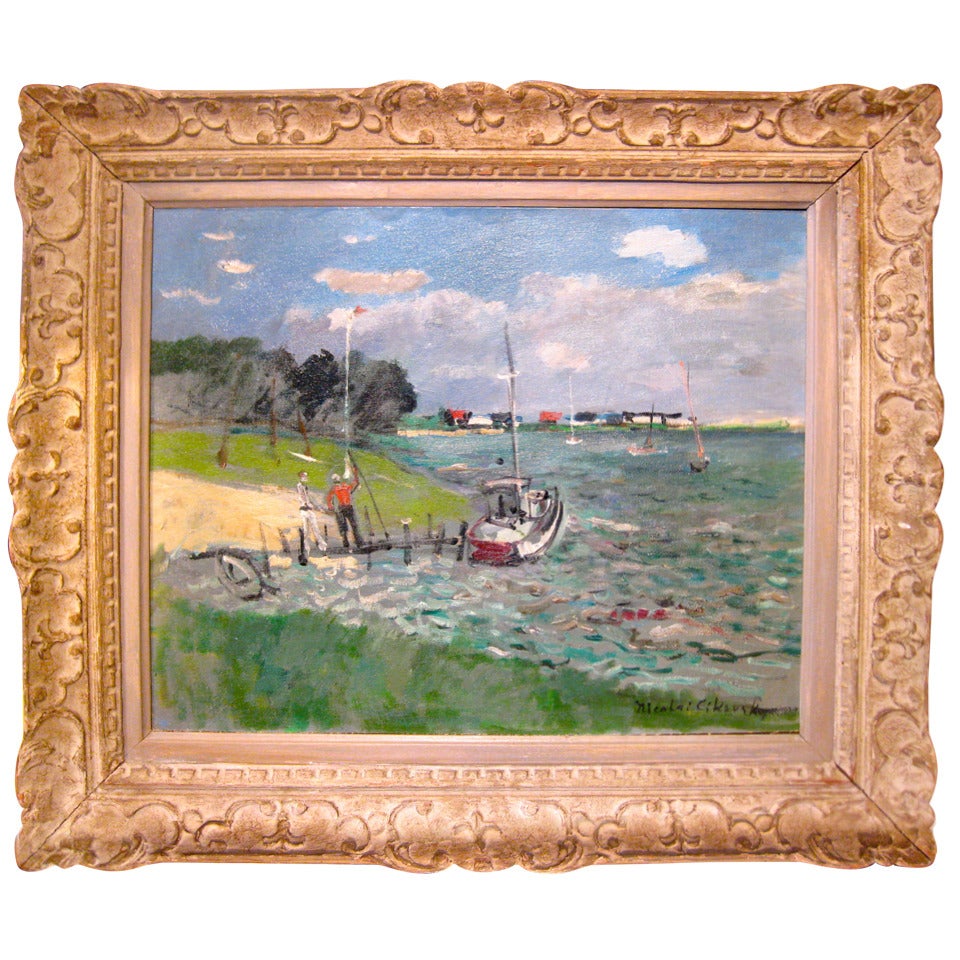 Nicoloi Ciksvsky Américain, "Coldspring Pond, Southampton Long Island" en vente