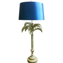 American Tall Tole Palm Tree Lamp