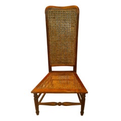 Antique 19th Century European Child's or Miniature  Cane Chair