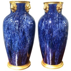 Pair of 19th Century English Porcelain Vases