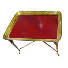 English Papier Mache Tray Table